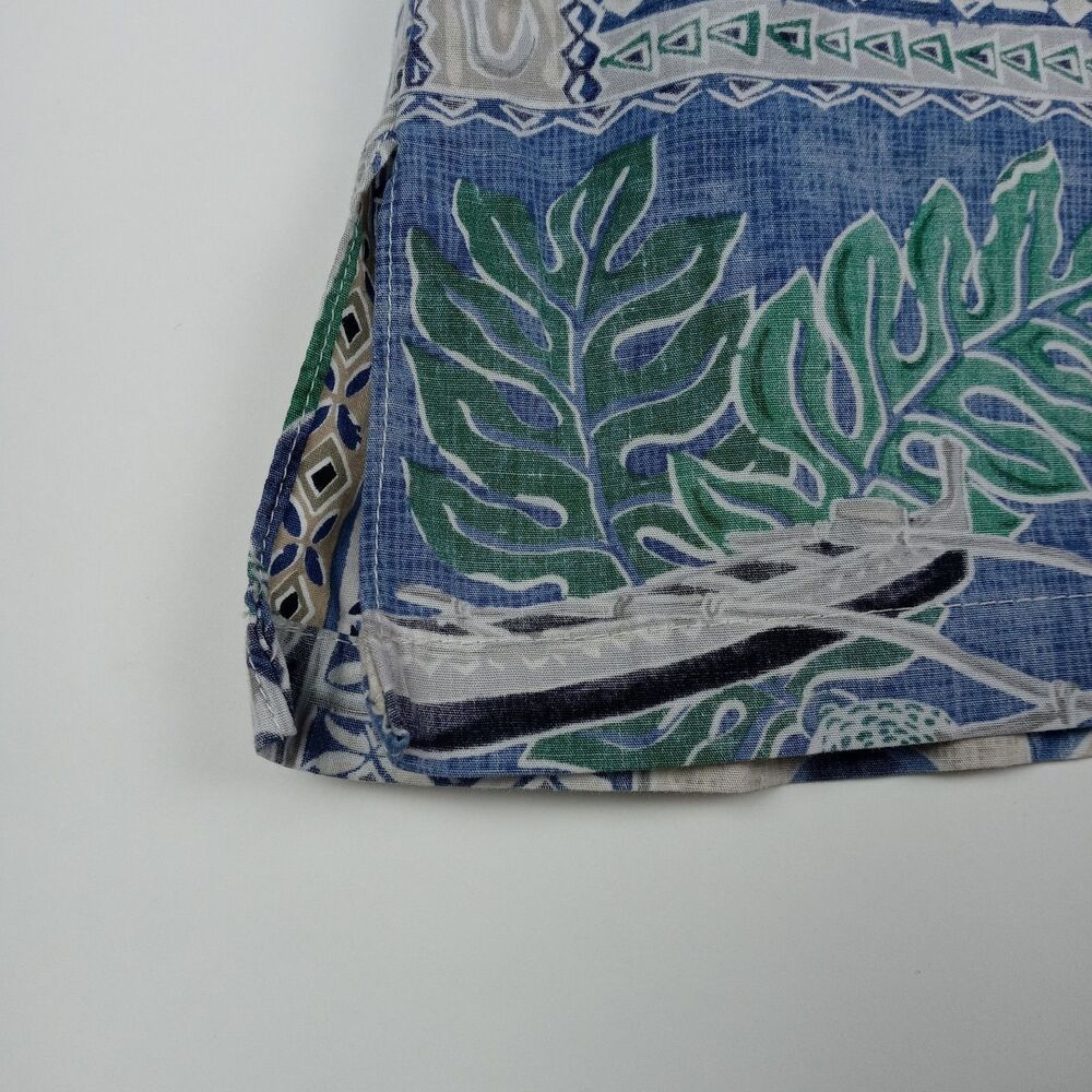 RJC Hawaiian Shirt Reverse Print Made in Hawaii Men's Large Aloha Fish Vintage - Picture 6 of 12